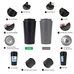 16oz Stainless Steel Coffee Cup