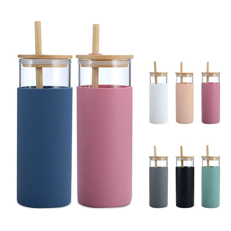Bamboo Lid Glass Tumbler