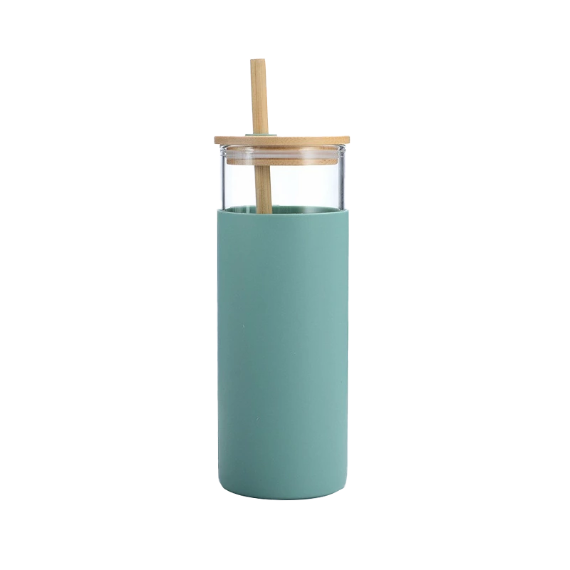 Bamboo Lid Glass Tumbler