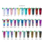 24oz Double Wall Acrylic Tumbler With Straw