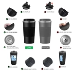 Stainless Steel Coffee Mug with Silicone Sleeve