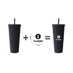 24oz Double Wall Acrylic Tumbler With Straw
