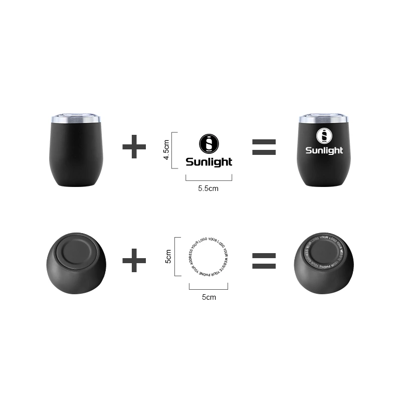 12oz 16oz Stainless Steel Wine Tumbler
