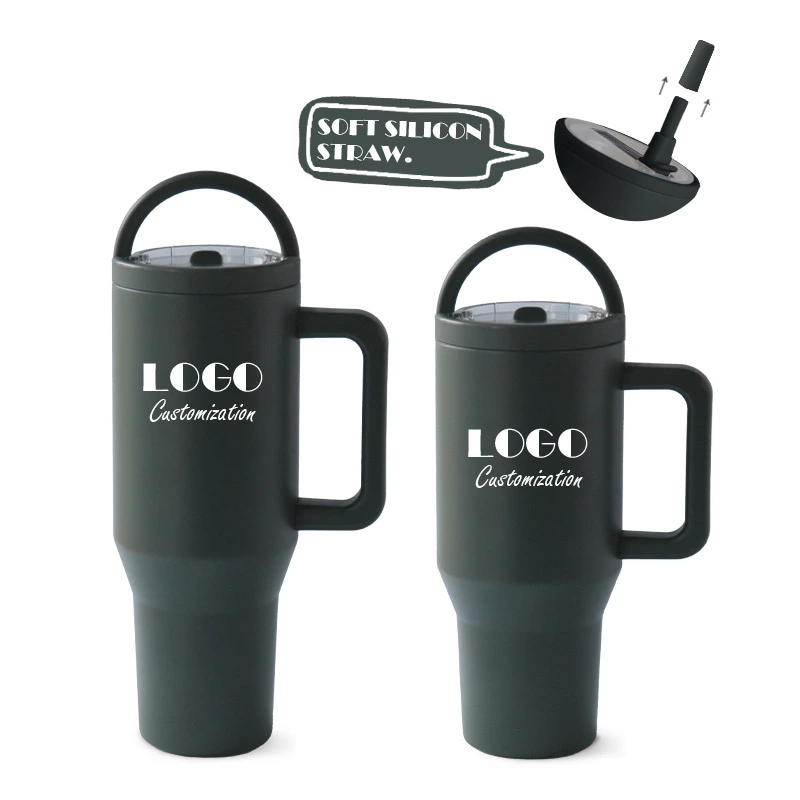 Custom Spill Proof Flip Straw Tumbler