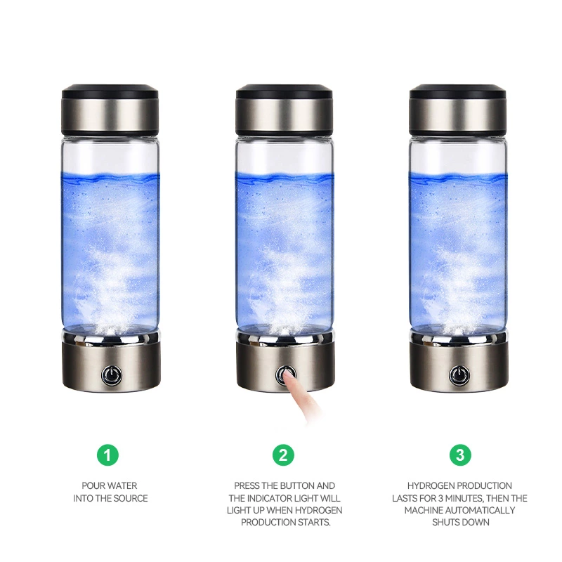 1500 PPB Hydrogen water bottle