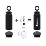 Rubber Coated Water Bottle With Magnetic Phone Stand Lid