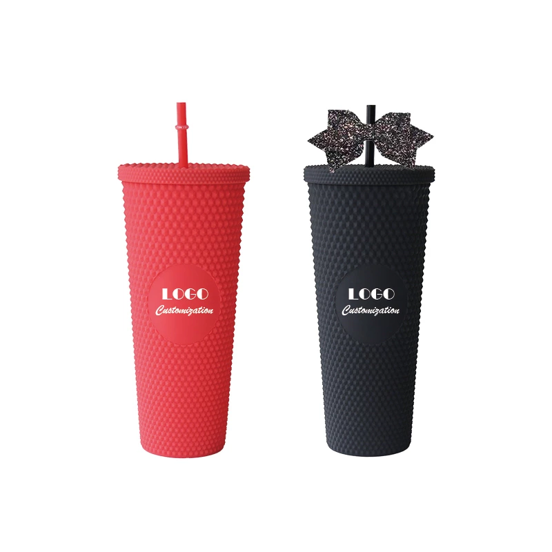 24oz Double Wall Acrylic Tumbler With Straw