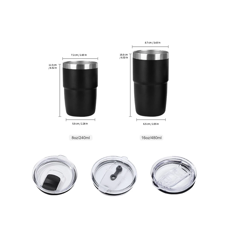 Large Capacity 8oz 16oz Espresso Mugs