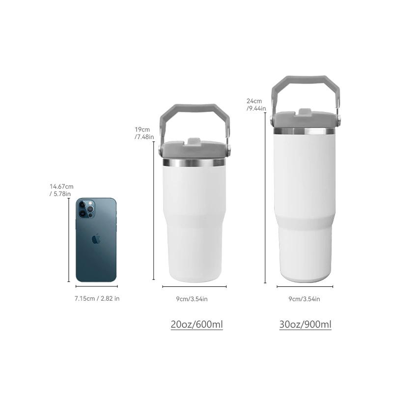 30oz Tumbler with Top Handle