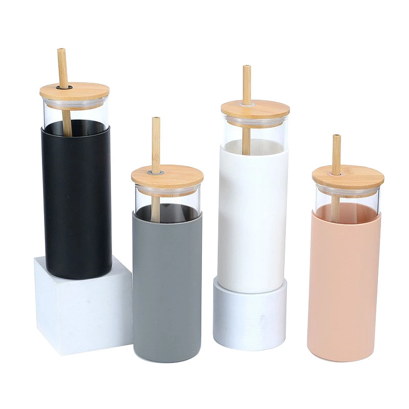 Bamboo Lid Glass Tumbler