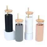 Bamboo Lid Glass Tumbler