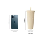 24oz Double Wall Acrylic Tumbler With Straw