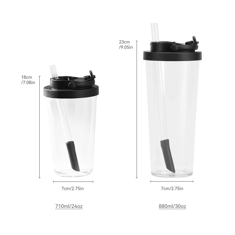 710ml Tritan Cup with Straw