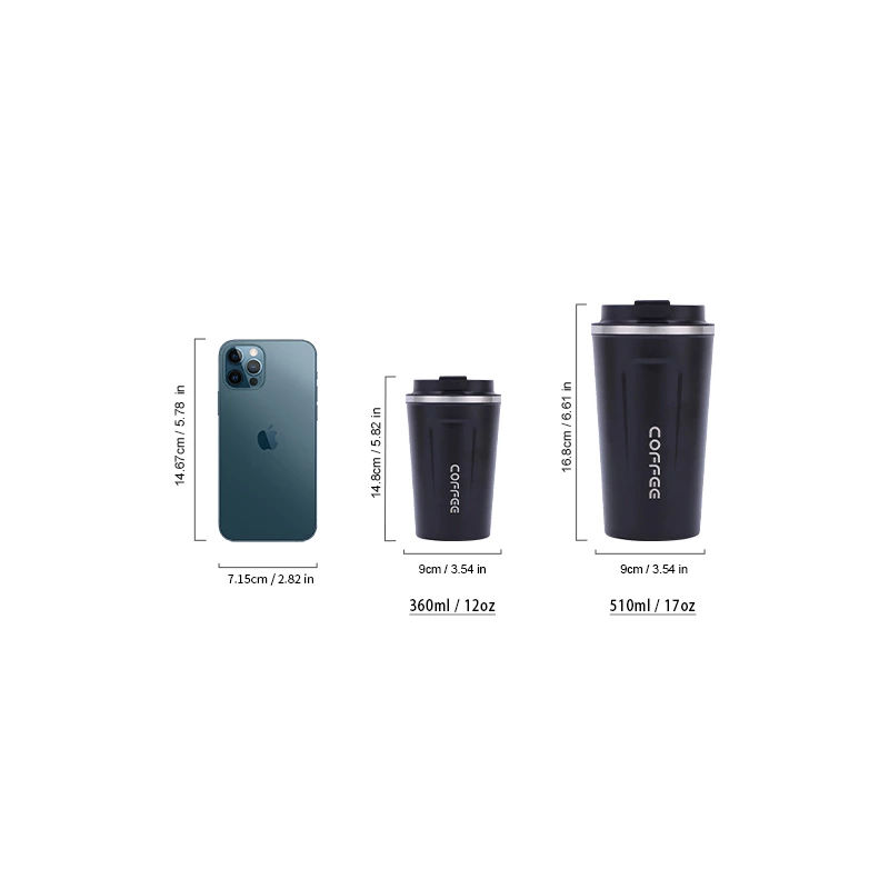 12oz 17oz Travel Coffee Mugs
