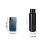 24 oz Full Color Stainless Steel Vacuum Flask With Magnetic Lid For Phone Holder