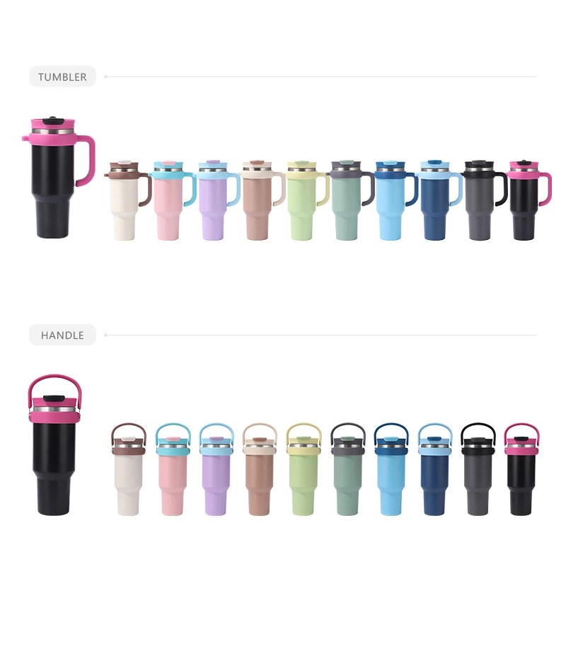 40oz Insulated Tumbler with Dual Handles