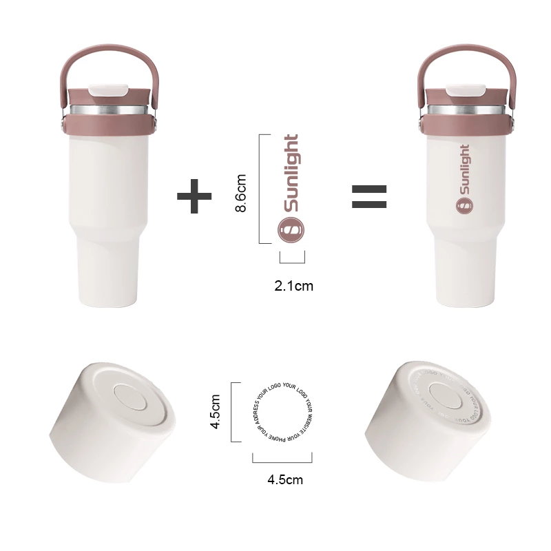 40oz Insulated Tumbler with Dual Handles