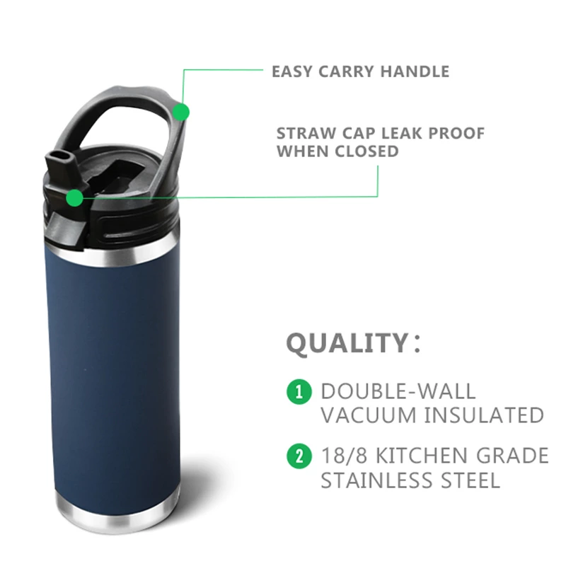 12oz/18oz/36oz/64oz Water Bottle with Chug Cap