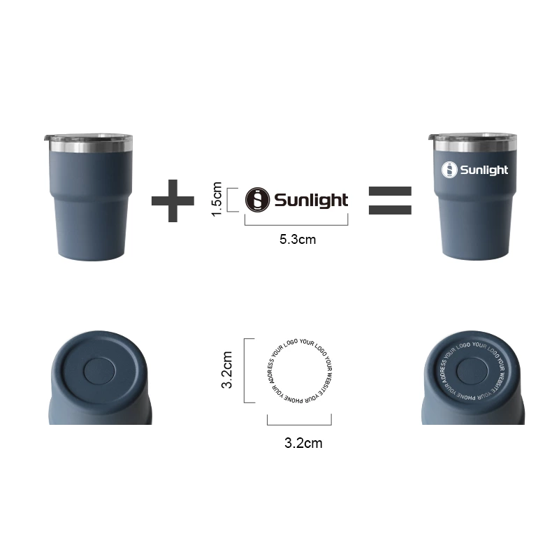 16oz Stainless Steel Stackable Cup
