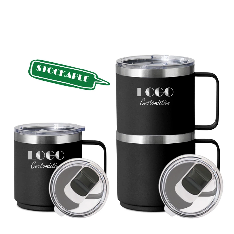 12oz 14oz Stainless Steel Mug With Handle
