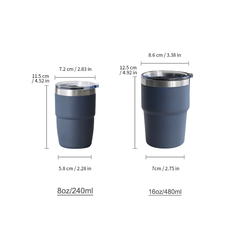 16oz Stainless Steel Stackable Cup