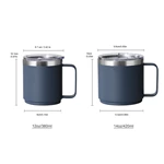 12oz 14oz Stainless Steel Mug With Handle