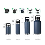 12oz/18oz/36oz/64oz Water Bottle with Chug Cap