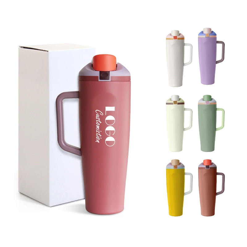 Premium 30oz Stainless Steel Sports Water Bottle with Handle - Durable, Leak-Proof & Ideal for B2B Wholesale
