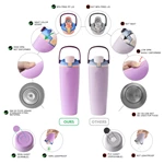 30oz Double Wall Vacuum Flask With Handle