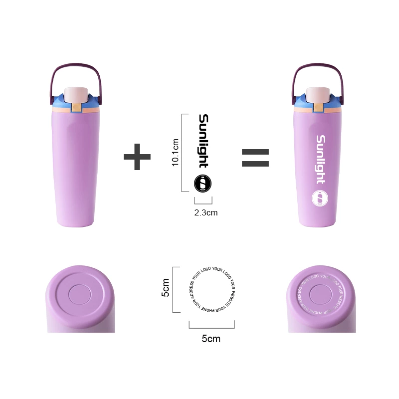 30oz Double Wall Vacuum Flask With Handle