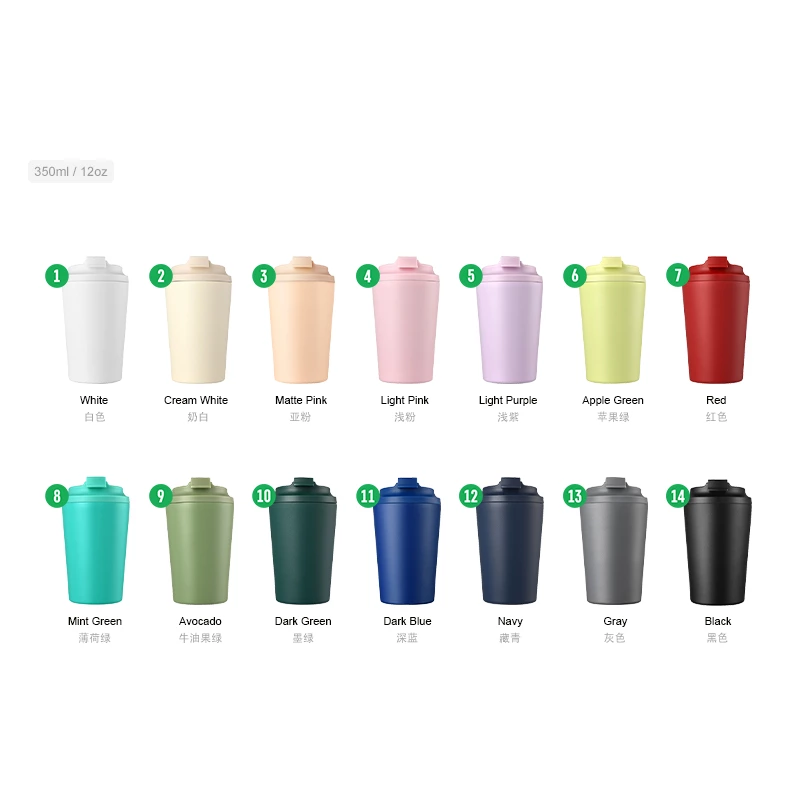 12oz Coffee Cup – Premium Stainless Steel Drinkware for Wholesale & Private Label Brands