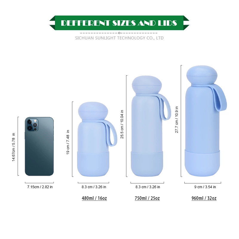 Vacuum Insulated Water Bottle with Handle | 16oz–32oz