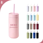 16oz Stainless Steel Straw Tumbler