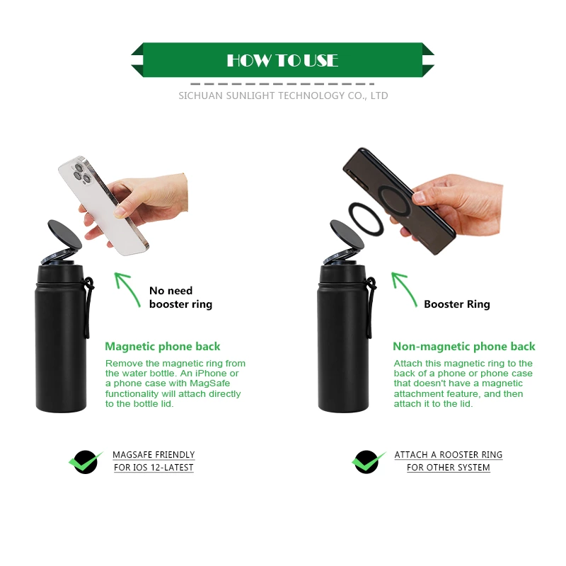 Magnetic Phone Mount Water Bottle | 18oz & 32oz